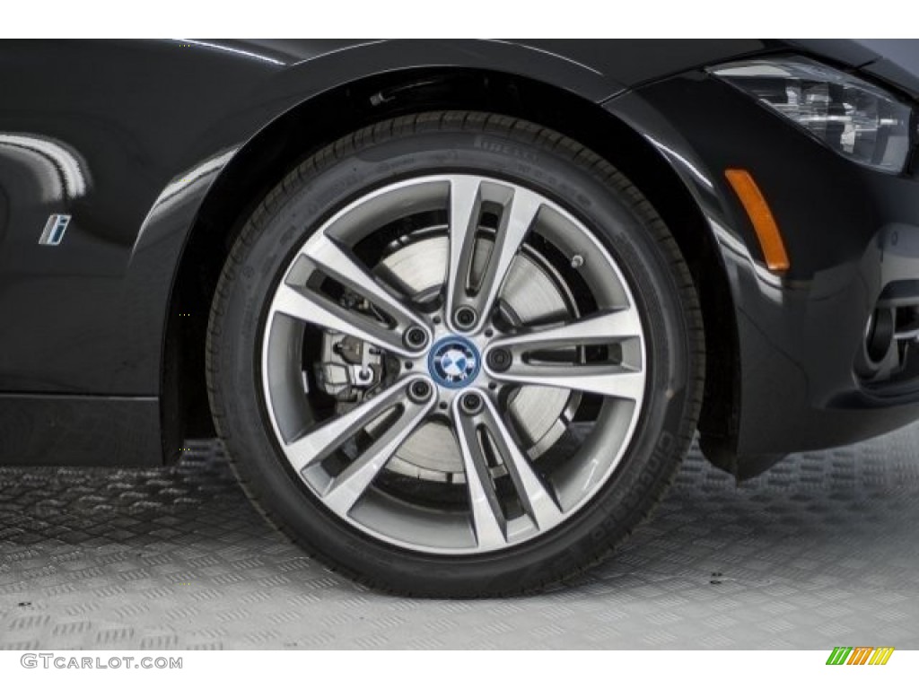 2017 3 Series 330e iPerfomance Sedan - Black Sapphire Metallic / Black photo #9