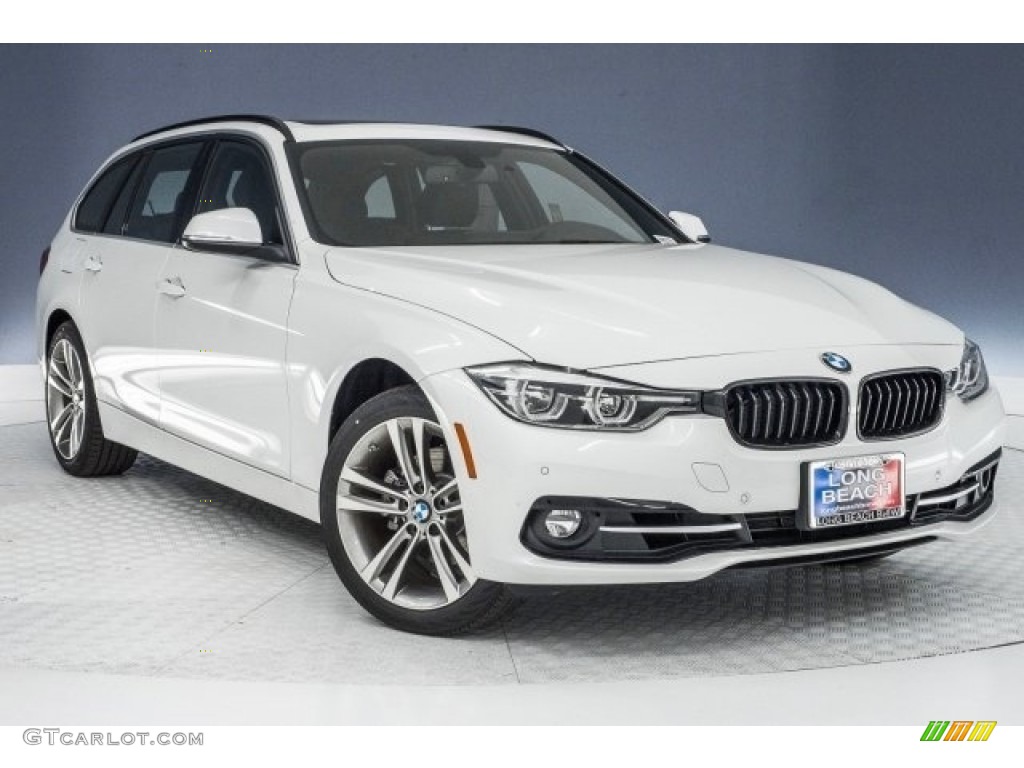 2017 3 Series 330i xDrive Sports Wagon - Mineral White Metallic / Black photo #12