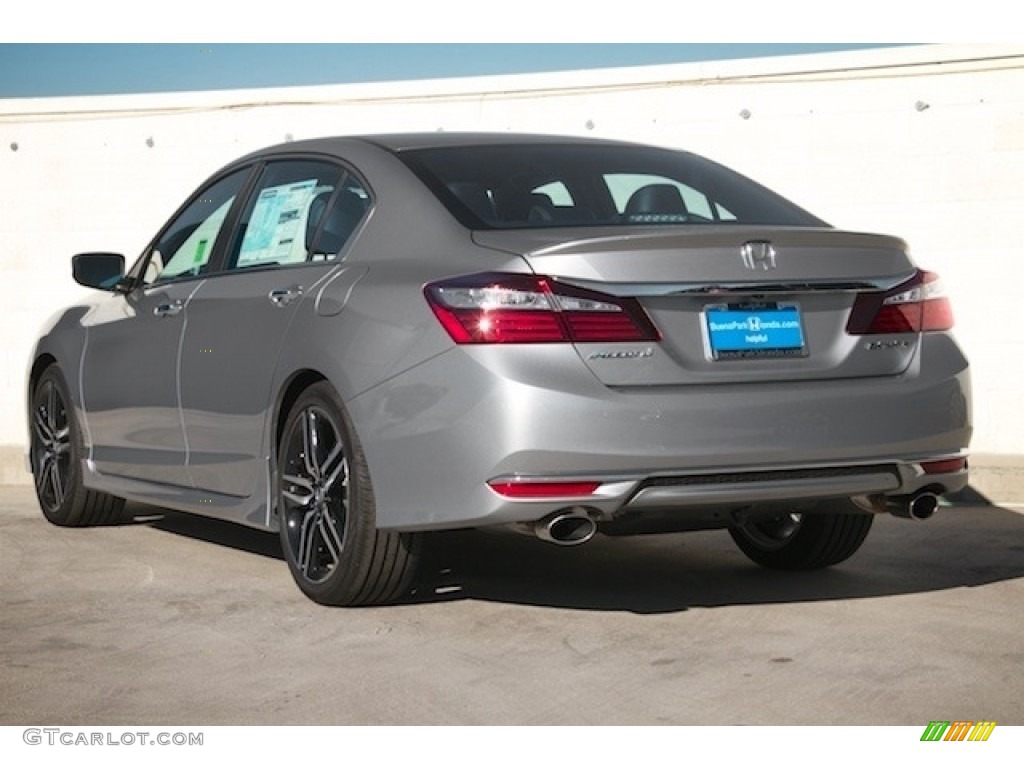 2017 Accord Sport Sedan - Lunar Silver Metallic / Black photo #2