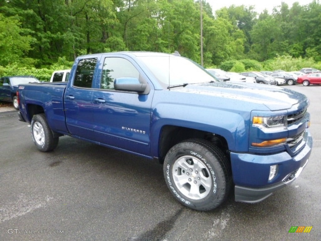 2017 Silverado 1500 LT Double Cab 4x4 - Deep Ocean Blue Metallic / Jet Black photo #7