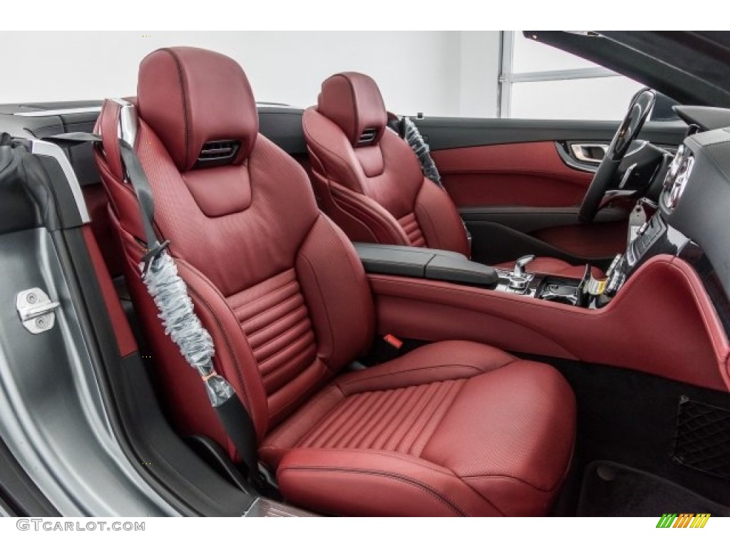 Bengal Red/Black Interior 2017 Mercedes-Benz SL 550 Roadster Photo #120713516