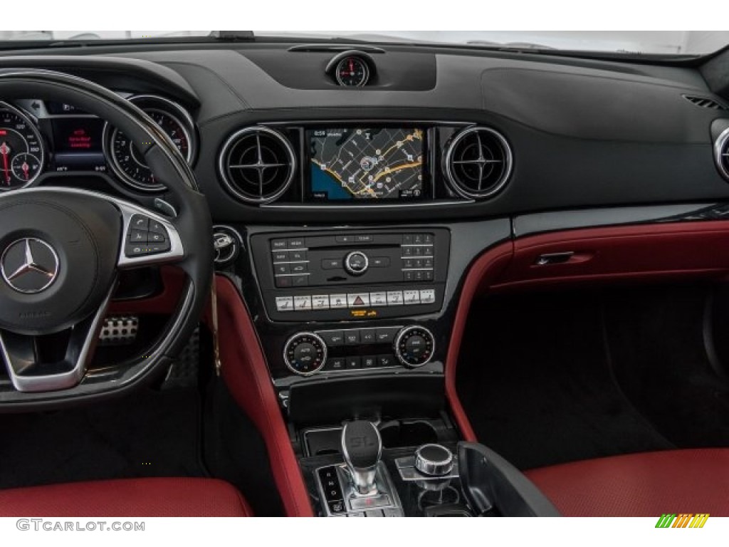 2017 Mercedes-Benz SL 550 Roadster Bengal Red/Black Dashboard Photo #120713576