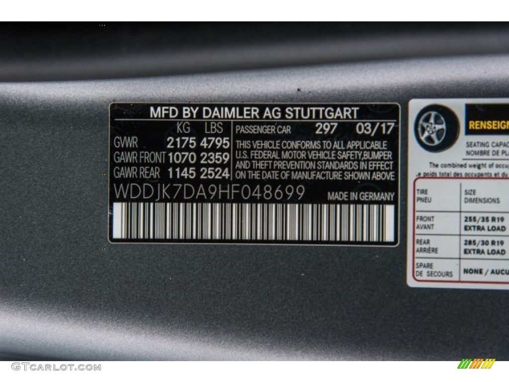 2017 Mercedes-Benz SL 550 Roadster Parts Photos