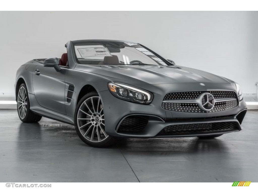 designo Selenite Grey Magno (Matte) 2017 Mercedes-Benz SL 550 Roadster Exterior Photo #120713730