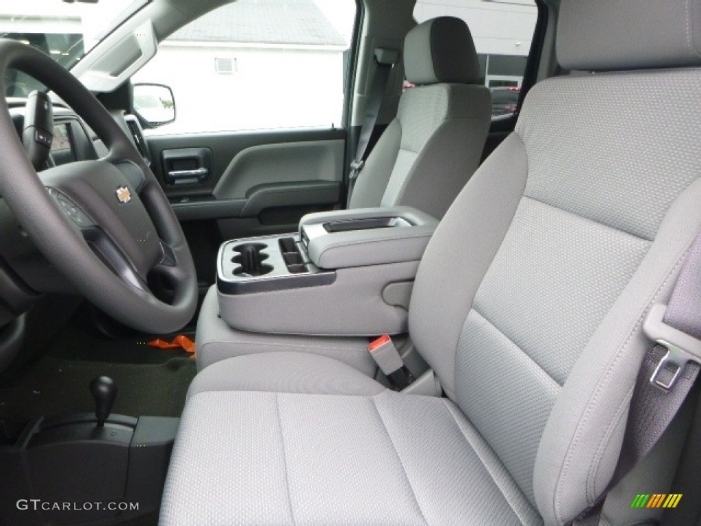 2017 Silverado 1500 Custom Double Cab 4x4 - Silver Ice Metallic / Dark Ash/Jet Black photo #16