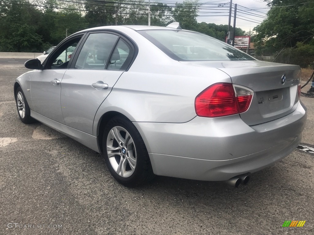 2008 3 Series 328xi Sedan - Titanium Silver Metallic / Gray photo #4