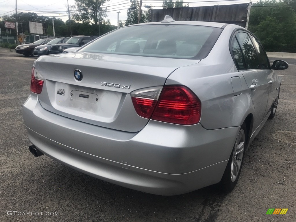 2008 3 Series 328xi Sedan - Titanium Silver Metallic / Gray photo #7