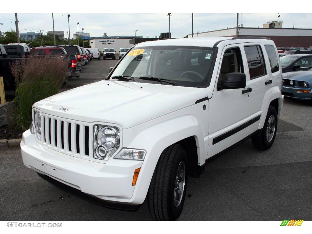 Stone White 2008 Jeep Liberty Sport 4x4 Exterior Photo #12071590