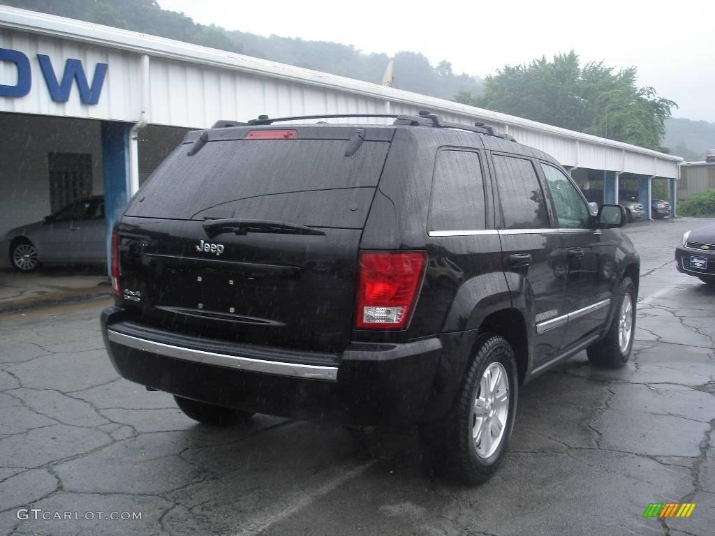 2008 Grand Cherokee Limited 4x4 - Black / Dark Slate Gray/Light Graystone photo #2