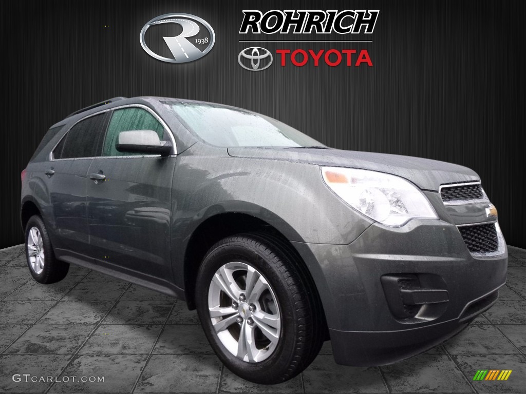 2013 Equinox LT AWD - Steel Green Metallic / Light Titanium/Jet Black photo #1