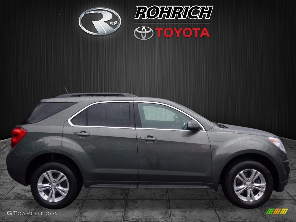 2013 Equinox LT AWD - Steel Green Metallic / Light Titanium/Jet Black photo #2