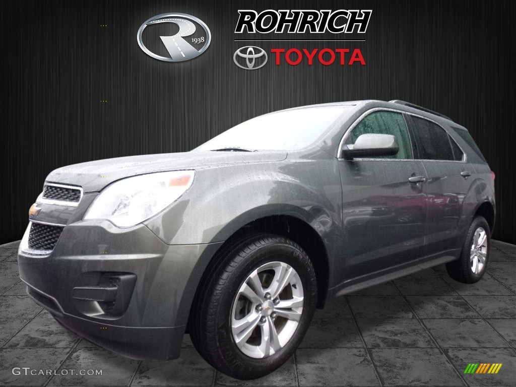 2013 Equinox LT AWD - Steel Green Metallic / Light Titanium/Jet Black photo #3