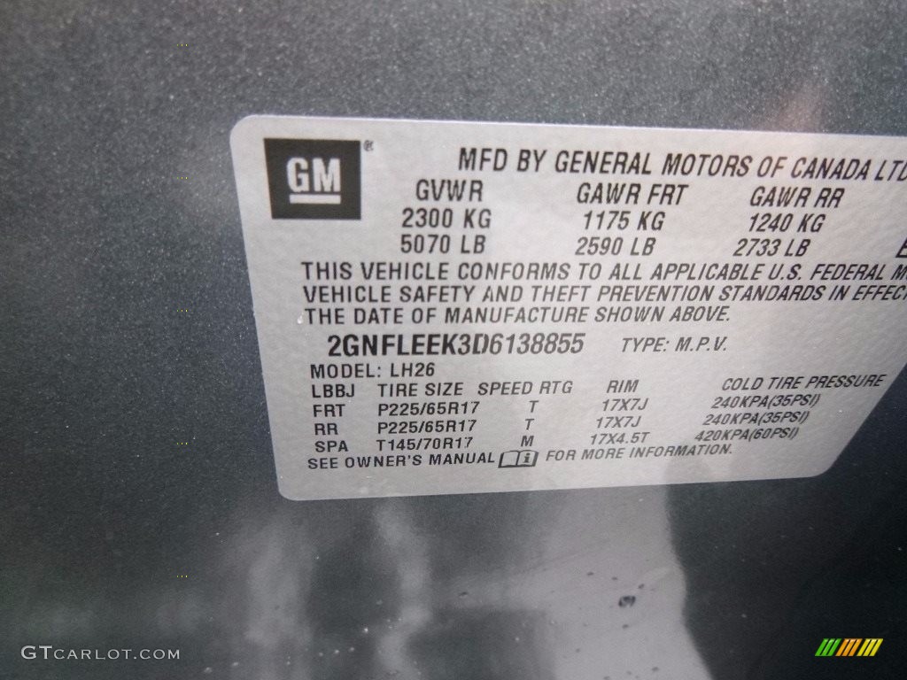 2013 Equinox LT AWD - Steel Green Metallic / Light Titanium/Jet Black photo #25
