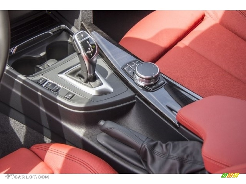 2017 3 Series 330i Sedan - Black Sapphire Metallic / Coral Red photo #7
