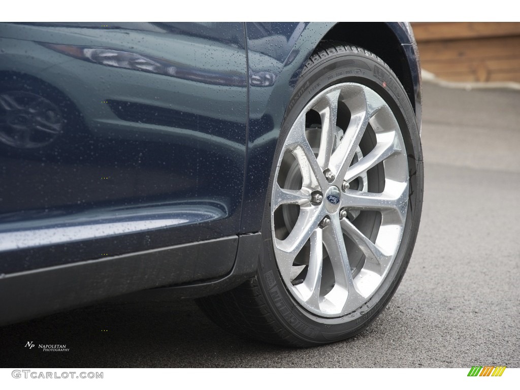 2017 Taurus Limited AWD - Blue Jeans / Dune photo #4