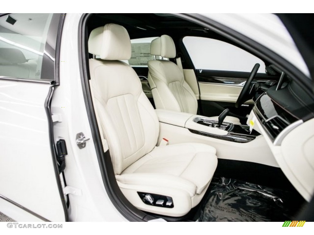 Ivory White/Black Interior 2018 BMW 7 Series 740i Sedan Photo #120720992