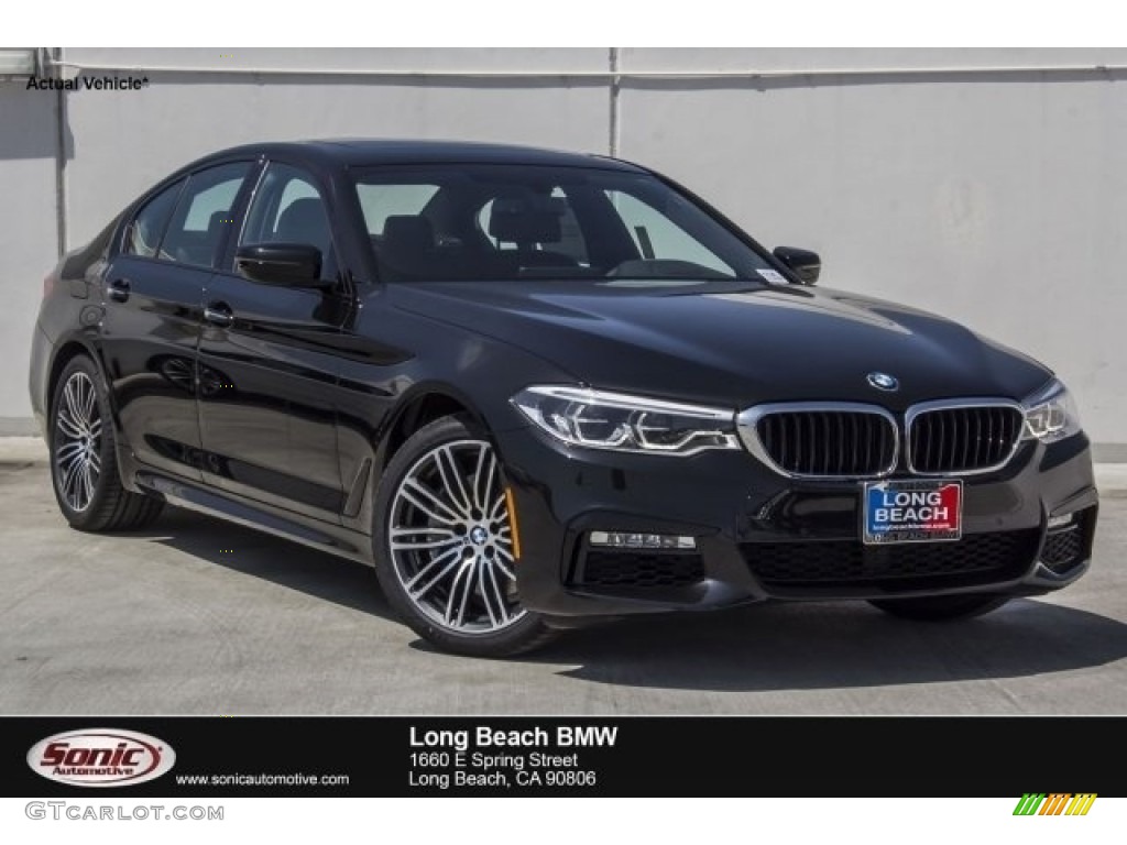 2017 5 Series 540i Sedan - Black Sapphire Metallic / Black photo #1