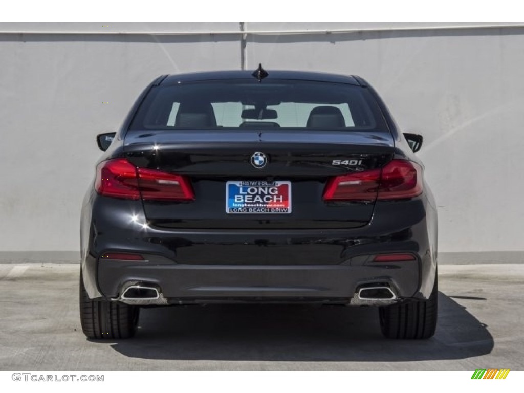 2017 5 Series 540i Sedan - Black Sapphire Metallic / Black photo #4