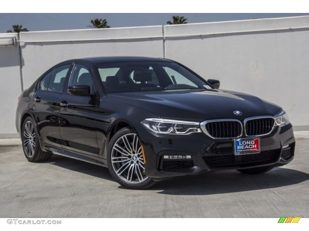 2017 5 Series 540i Sedan - Black Sapphire Metallic / Black photo #12