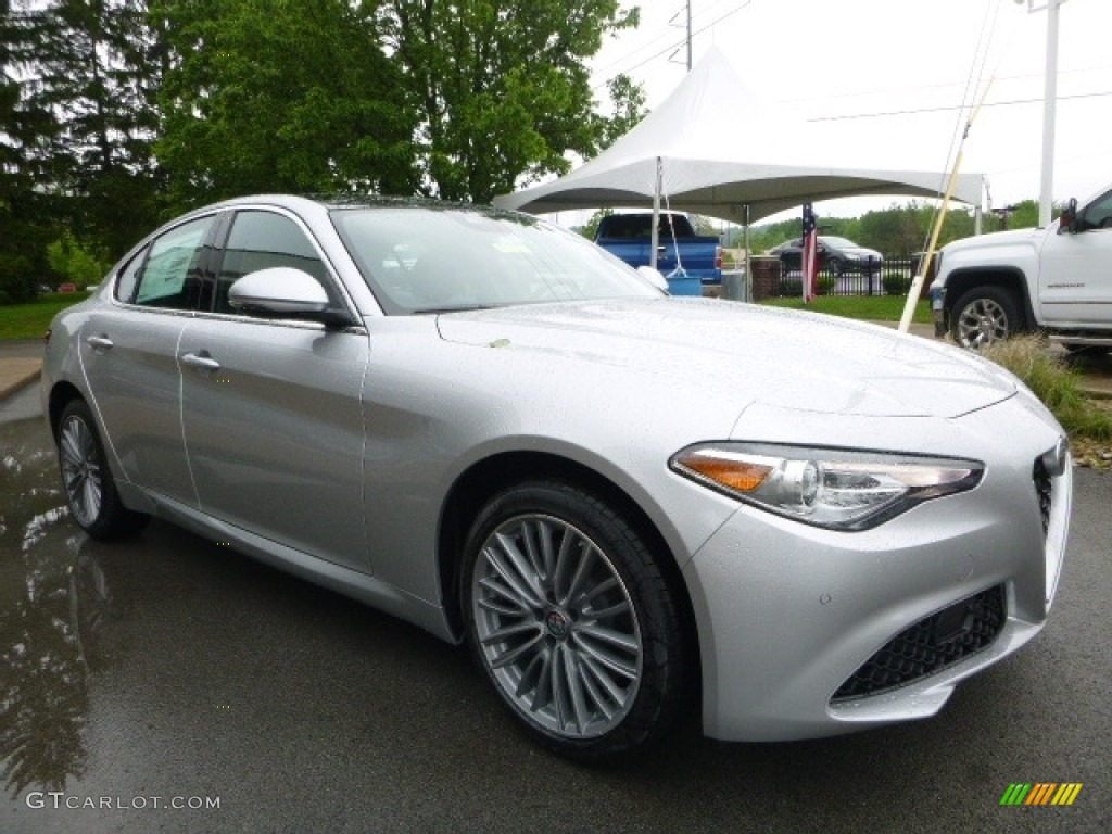 Silverstone Gray Metallic 2017 Alfa Romeo Giulia Ti AWD Exterior Photo #120722222