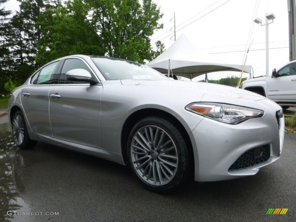 Silverstone Gray Metallic 2017 Alfa Romeo Giulia Ti AWD Exterior Photo #120722240