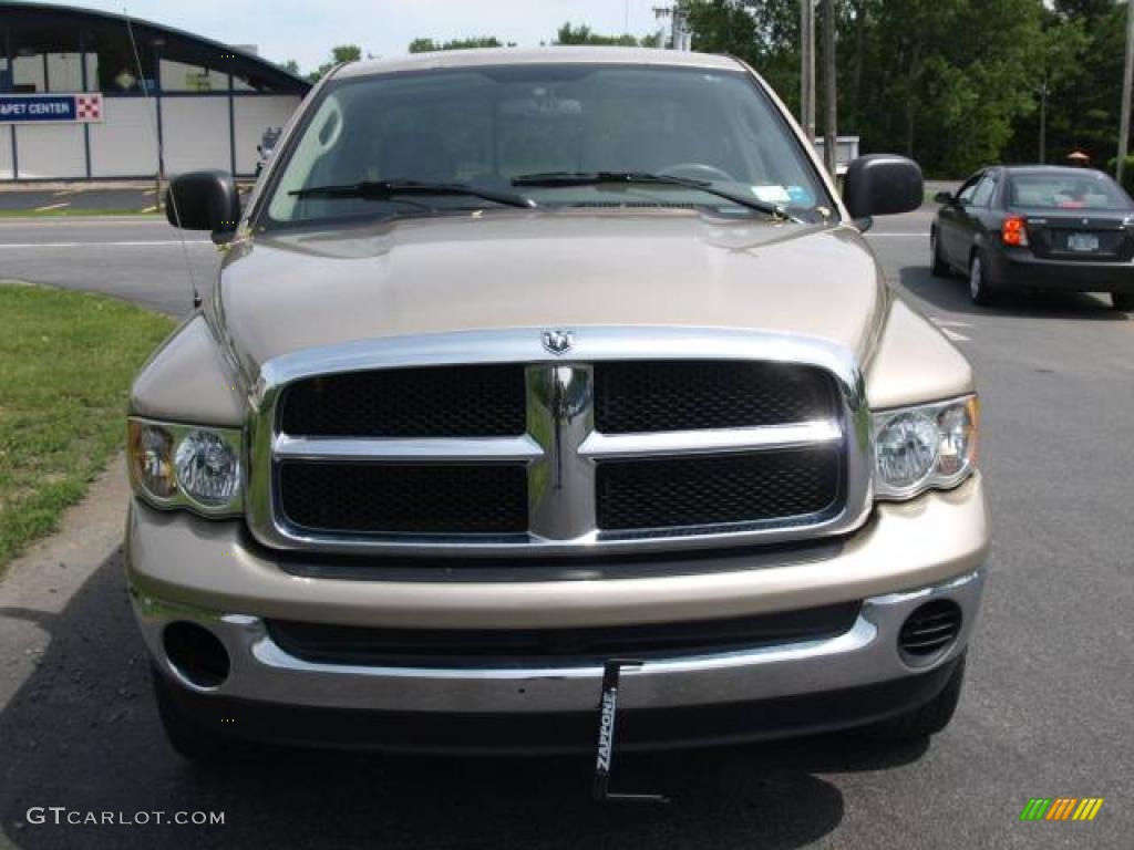 2004 Ram 1500 SLT Quad Cab 4x4 - Light Almond Pearl / Taupe photo #3