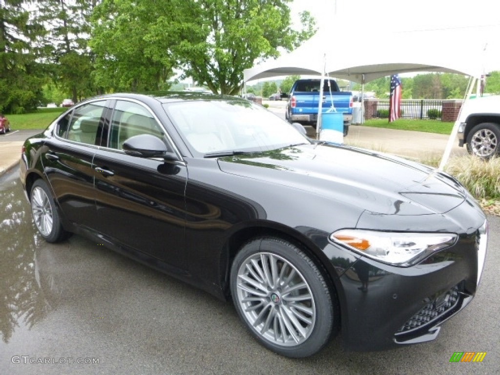 Vulcano Black Metallic 2017 Alfa Romeo Giulia Ti AWD Exterior Photo #120722720