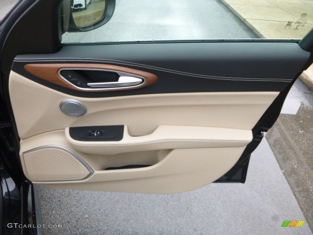 2017 Alfa Romeo Giulia Ti AWD Tan Door Panel Photo #120722801