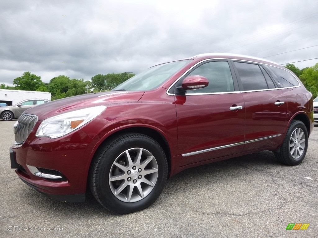 Crimson Red Tintcoat 2017 Buick Enclave Leather AWD Exterior Photo #120726356