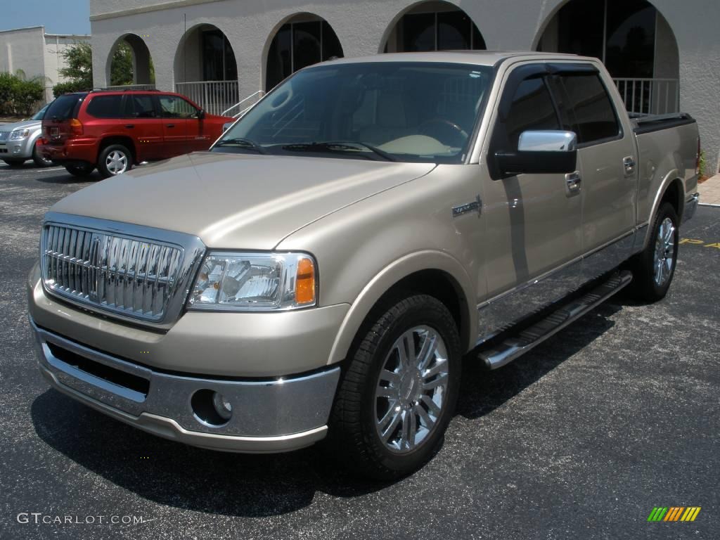 2008 Mark LT SuperCrew - Light French Silk Metallic / Light Parchment/Espresso Piping photo #1
