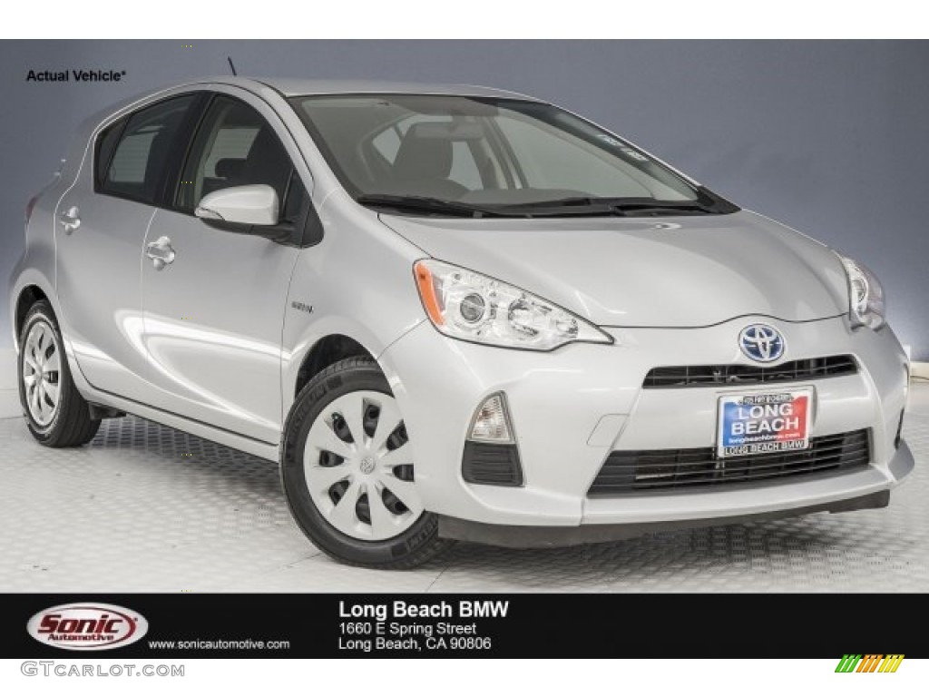 2012 Prius c Hybrid Two - Classic Silver Metallic / Light Blue Gray/Black photo #1