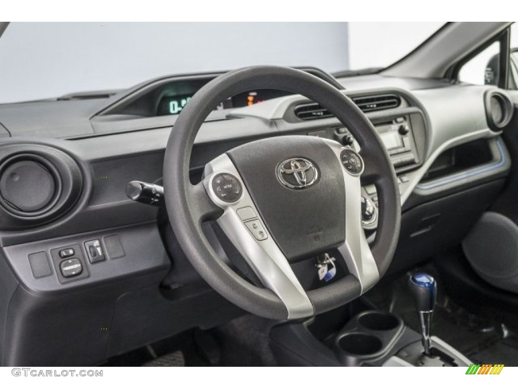 2012 Prius c Hybrid Two - Classic Silver Metallic / Light Blue Gray/Black photo #21