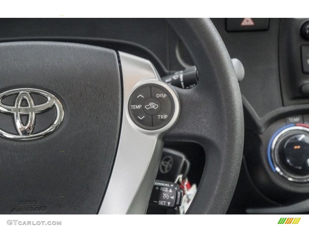 2012 Prius c Hybrid Two - Classic Silver Metallic / Light Blue Gray/Black photo #24
