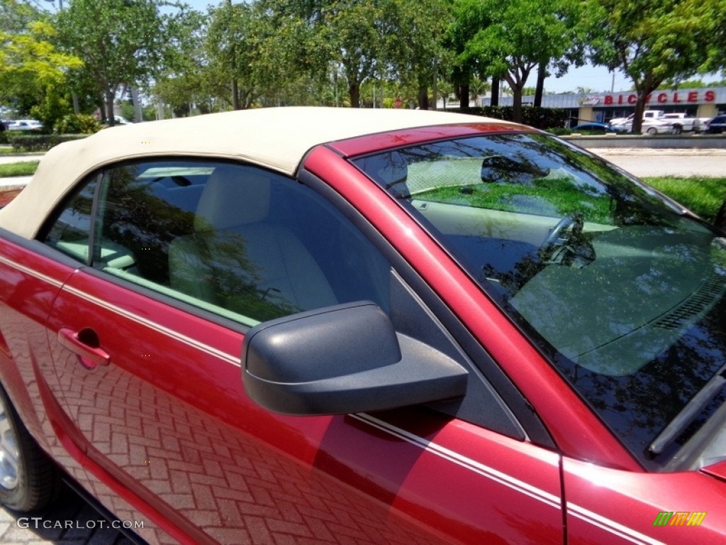 2007 Mustang V6 Premium Convertible - Redfire Metallic / Medium Parchment photo #49