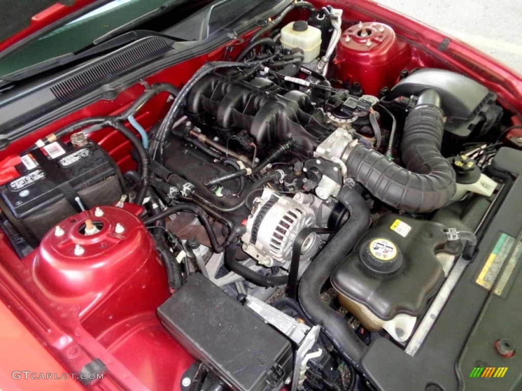 2007 Mustang V6 Premium Convertible - Redfire Metallic / Medium Parchment photo #87