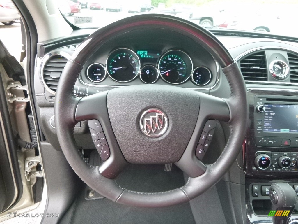 2017 Enclave Leather AWD - Sparkling Silver Metallic / Ebony/Ebony photo #22