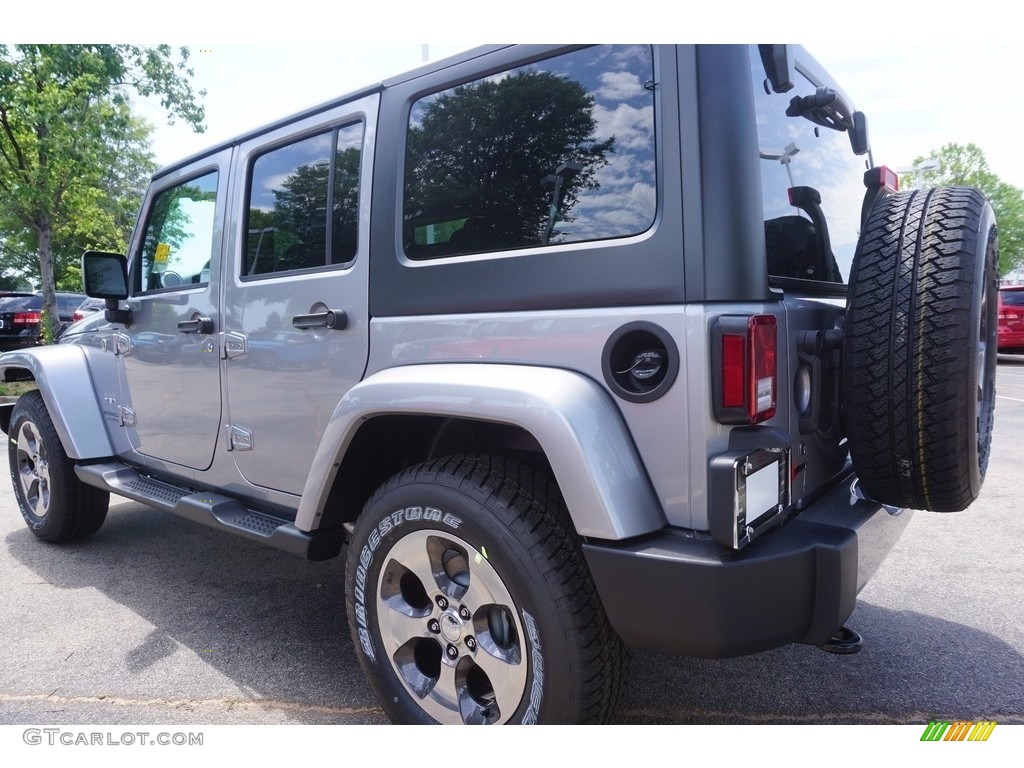 2017 Wrangler Unlimited Sahara 4x4 - Billet Silver Metallic / Black photo #2