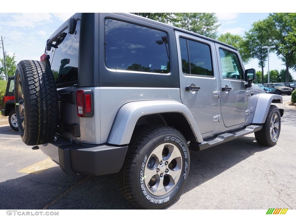 2017 Wrangler Unlimited Sahara 4x4 - Billet Silver Metallic / Black photo #3