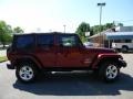 2007 Red Rock Crystal Pearl Jeep Wrangler Unlimited Sahara  photo #11