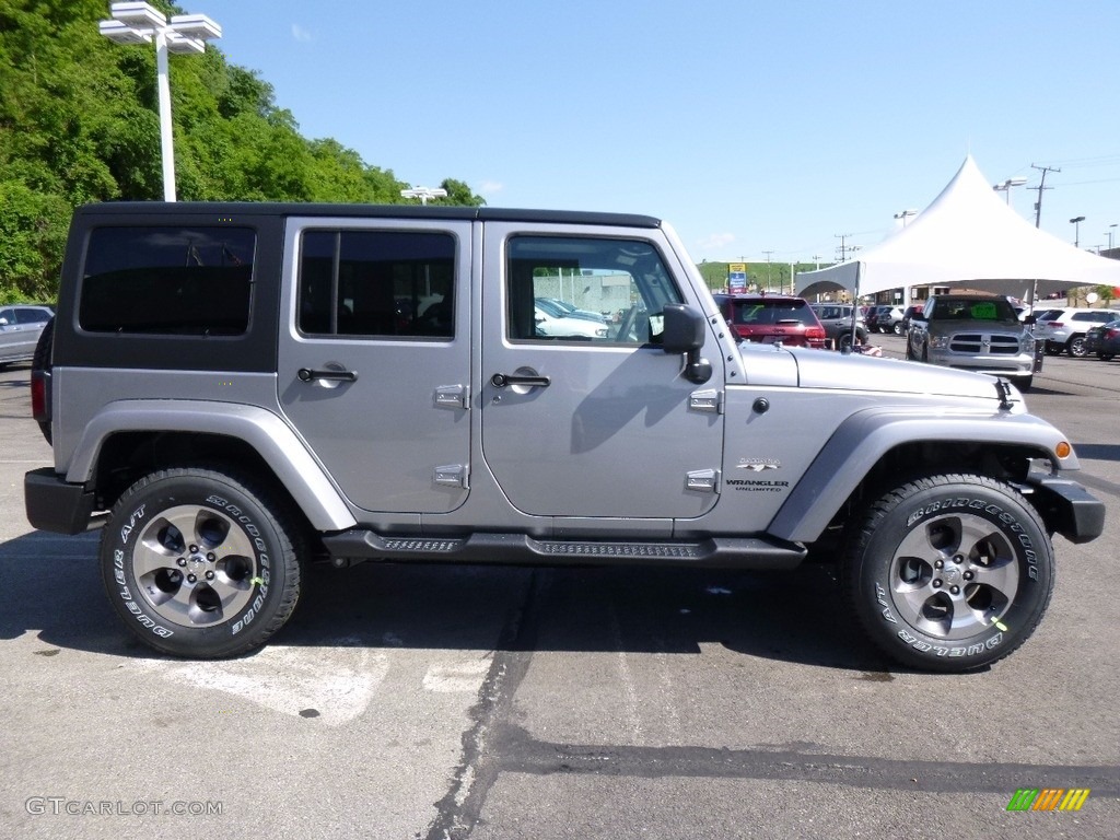 2017 Wrangler Unlimited Sahara 4x4 - Billet Silver Metallic / Black photo #8