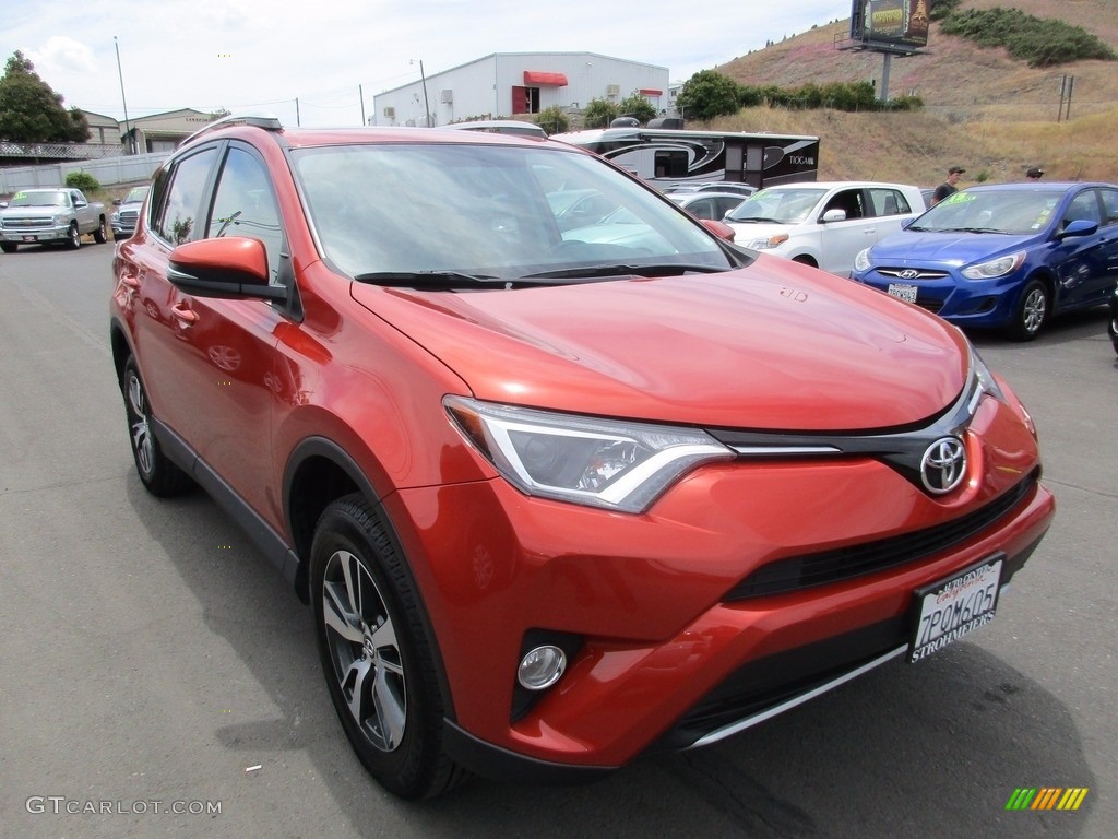 2016 RAV4 XLE - Hot Lava / Black photo #1