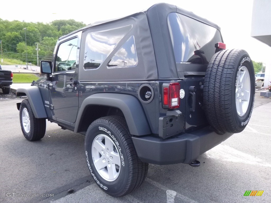 2017 Wrangler Sport 4x4 - Rhino / Black photo #3