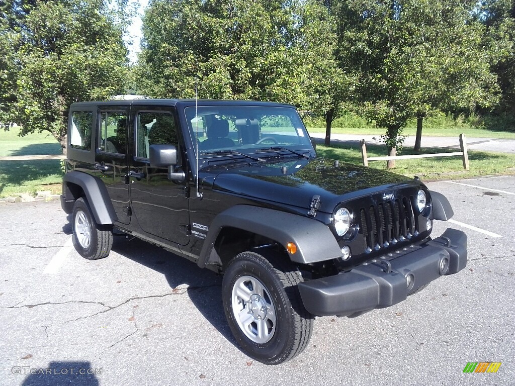 2017 Wrangler Unlimited Sport 4x4 - Black / Black photo #4