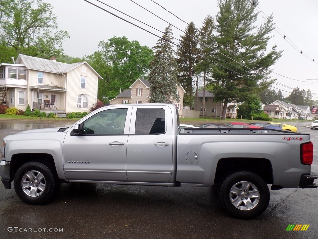 2017 Silverado 1500 LT Double Cab 4x4 - Silver Ice Metallic / Jet Black photo #8