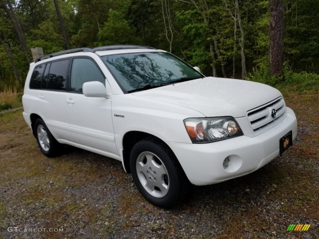 2004 Highlander Limited V6 - Super White / Ash photo #3