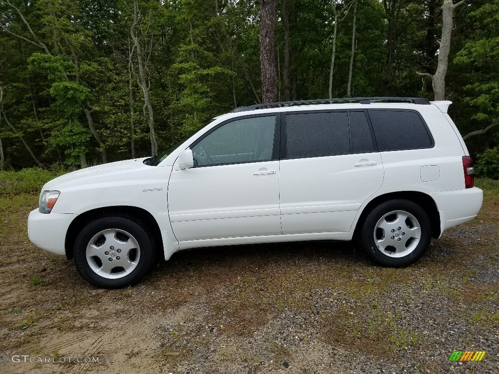 2004 Highlander Limited V6 - Super White / Ash photo #5