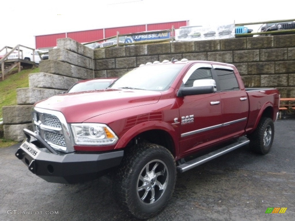 Deep Cherry Red Crystal Pearl 2014 Ram 2500 Laramie Crew Cab 4x4 Exterior Photo #120741010