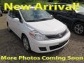 Fresh Powder White 2011 Nissan Versa 1.8 S Sedan