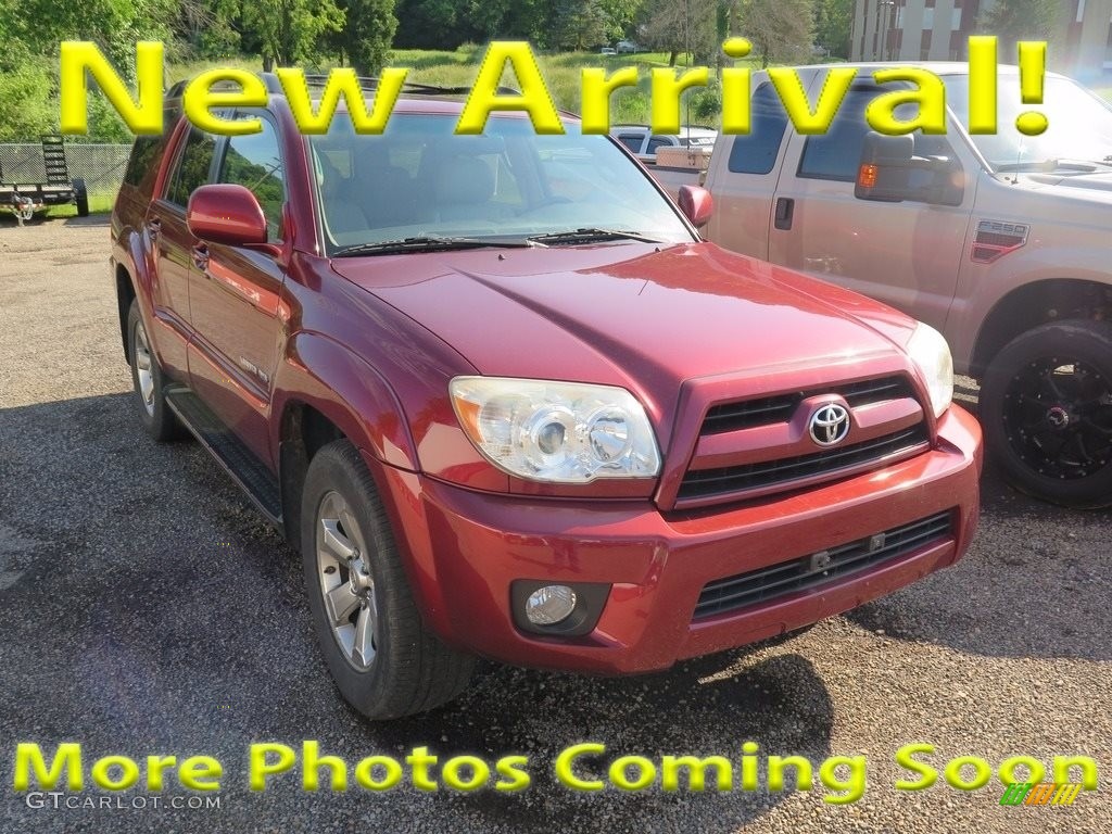 2007 4Runner Limited 4x4 - Salsa Red Pearl / Taupe photo #1