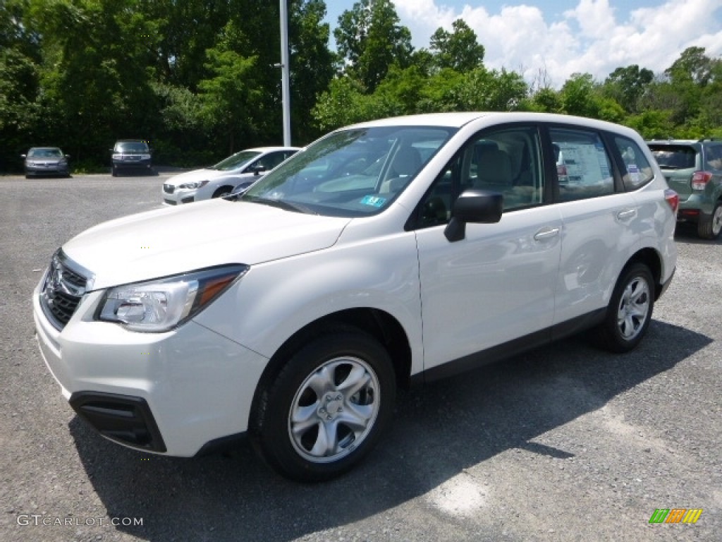 2017 Forester 2.5i - Crystal White Pearl / Gray photo #8